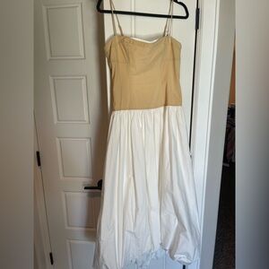 Moon River Two-Tone Strapless Dress